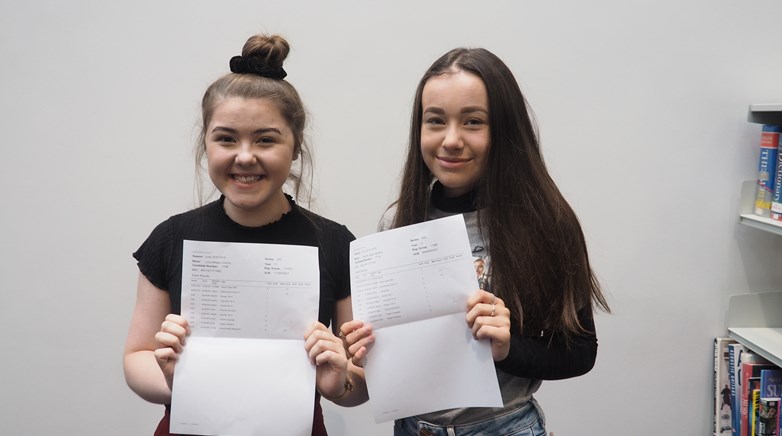 GCSE results day at Ashington Academy 2019