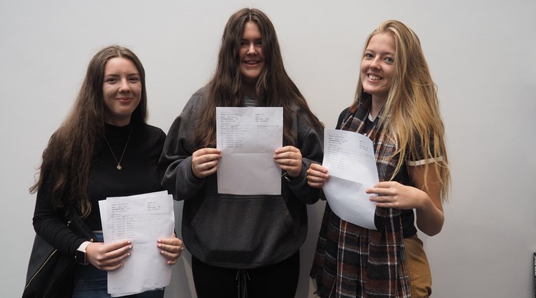 GCSE results day at Ashington Academy 2019