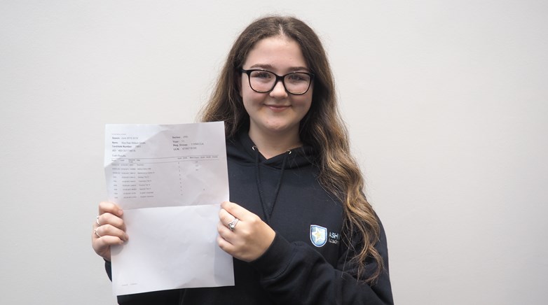 GCSE results day at Ashington Academy 2019